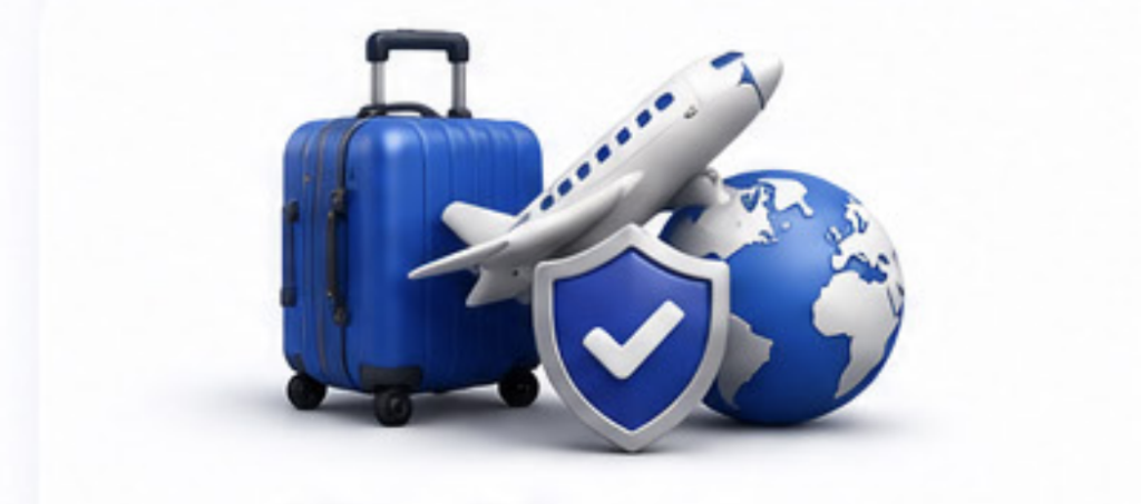 Travel Insurance 3D Illustration